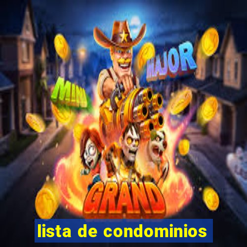 lista de condominios